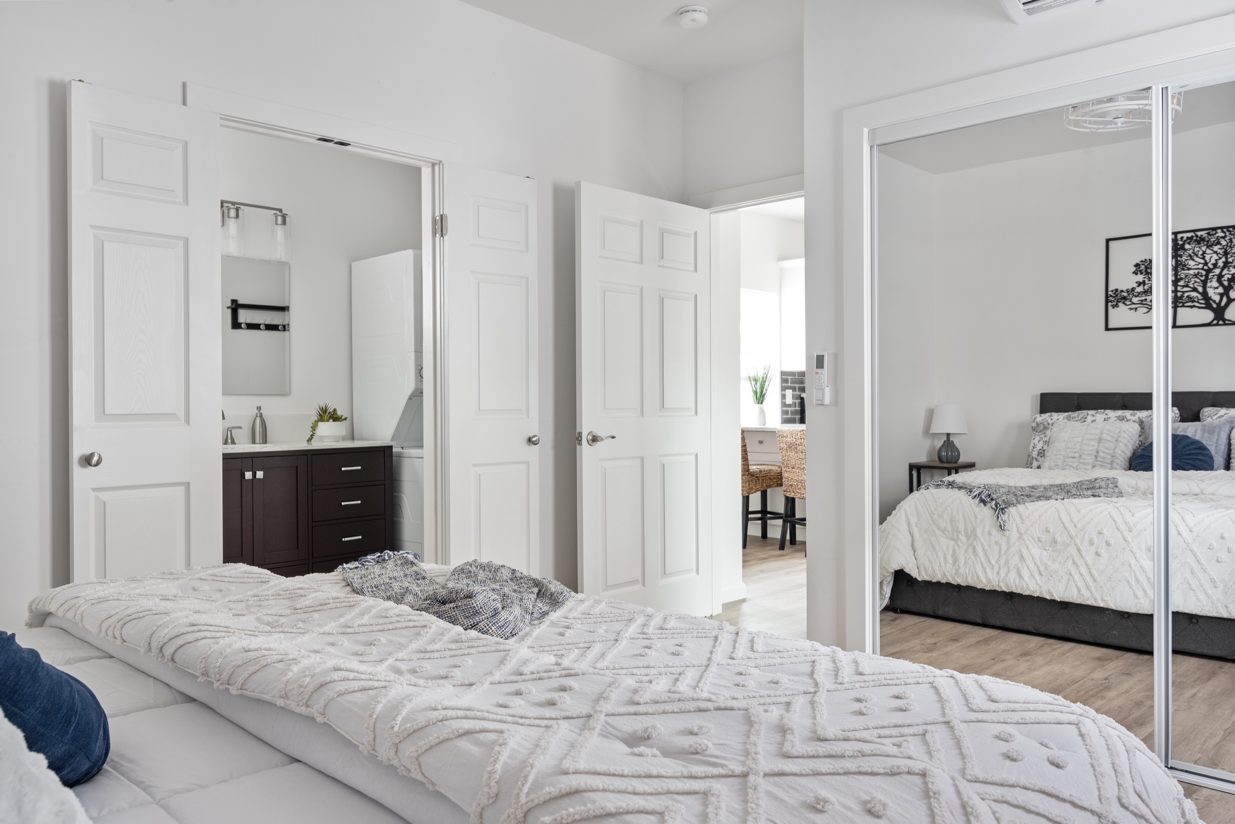 Comfortable private bedroom inside a Paso Robles ADU